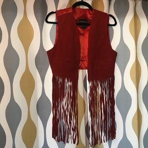 Orange/Red Vintage Vest